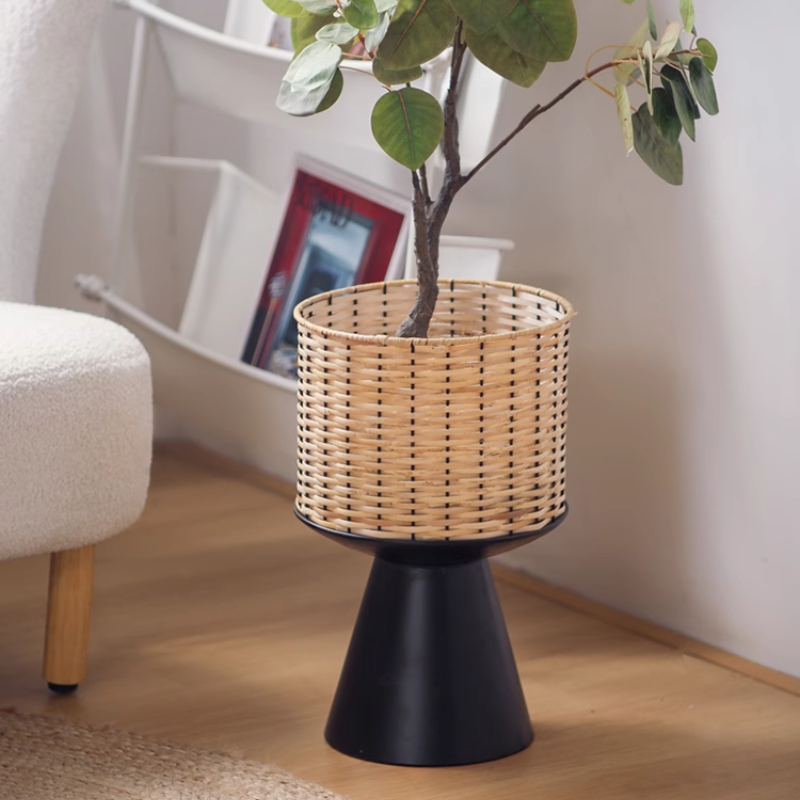 Rattan Weave Flower Pot Modern - đánh giá và giá Bonsai Garden Display Stands