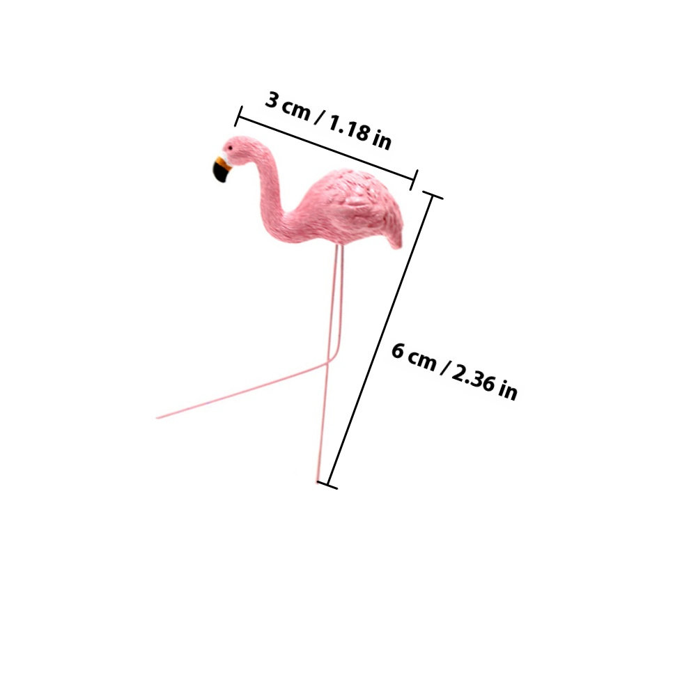 4Pcs Lifelike Resin Flamingo D - đánh giá và giá Bonsai Garden Home