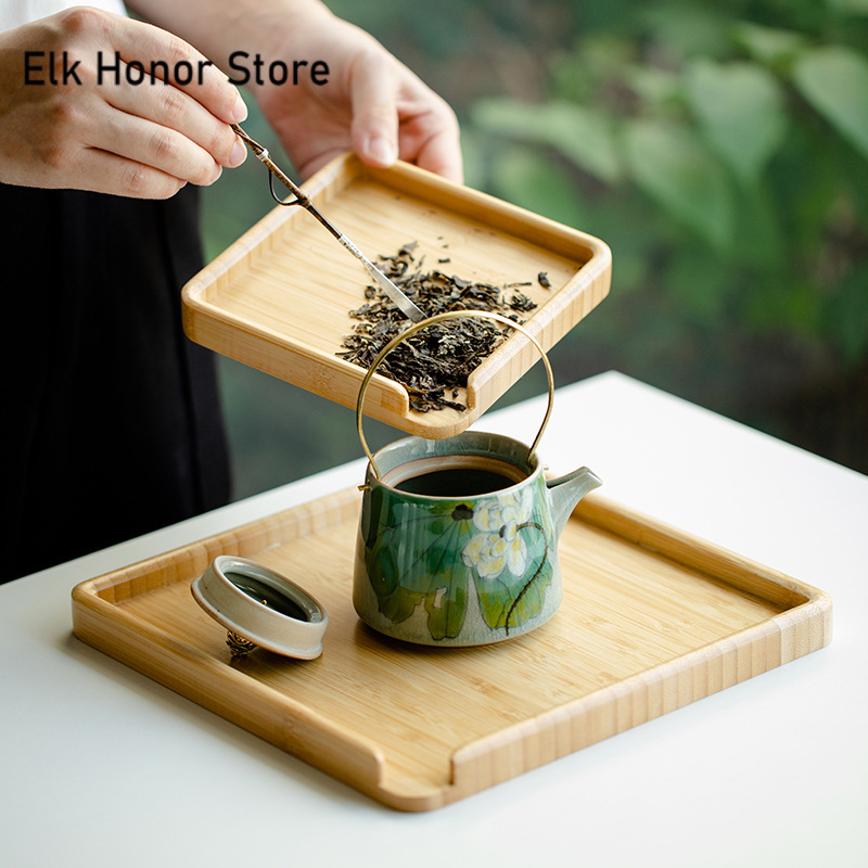 Chinese Bamboo Food Tray Puer  - đánh giá và giá Bonsai Garden Home