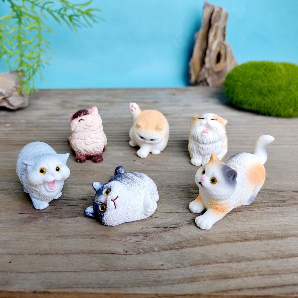 6pc Cute Cat Dog Set Animal Gi - đánh giá và giá Bonsai Garden Gift