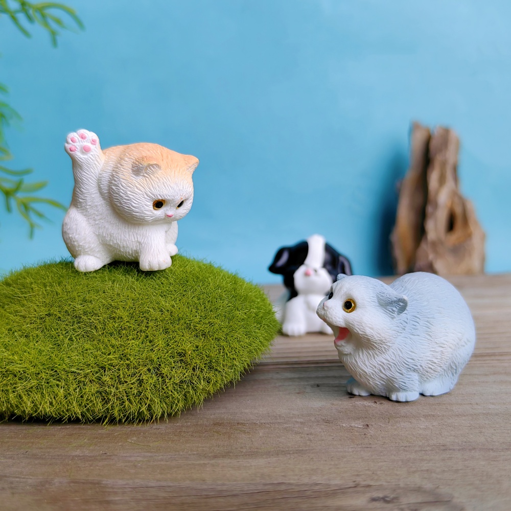 6pc Cute Cat Dog Set Animal Gi - đánh giá và giá Bonsai Garden Gift