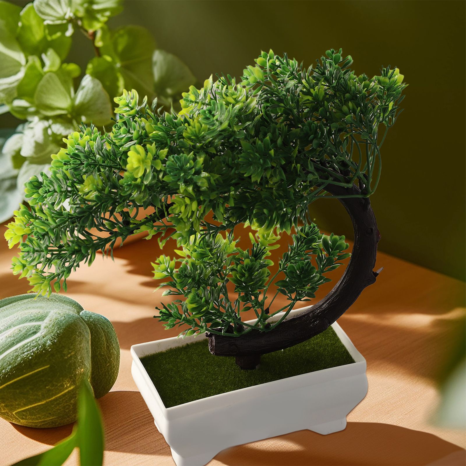 Plastic potted bonsai ornament - đánh giá và giá Bonsai Garden Desk