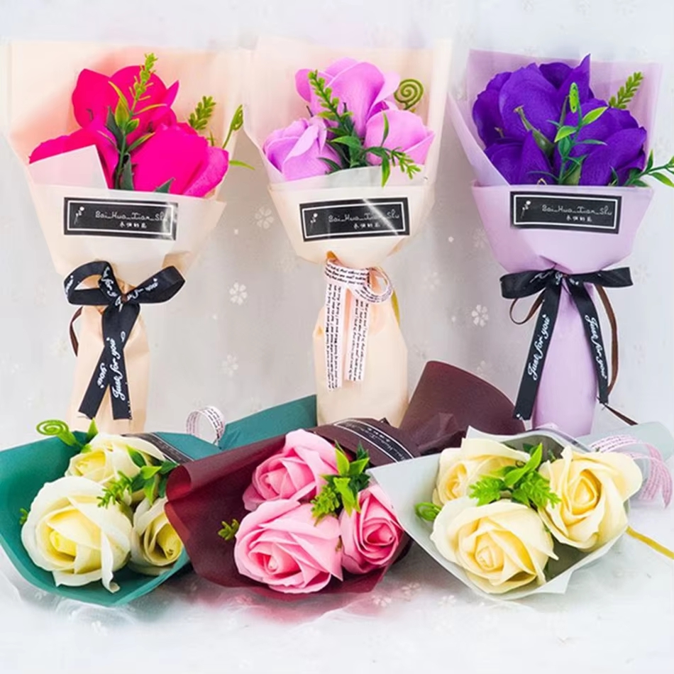 Soap Rose Artificial Flower We - đánh giá và giá Bonsai Garden Gift