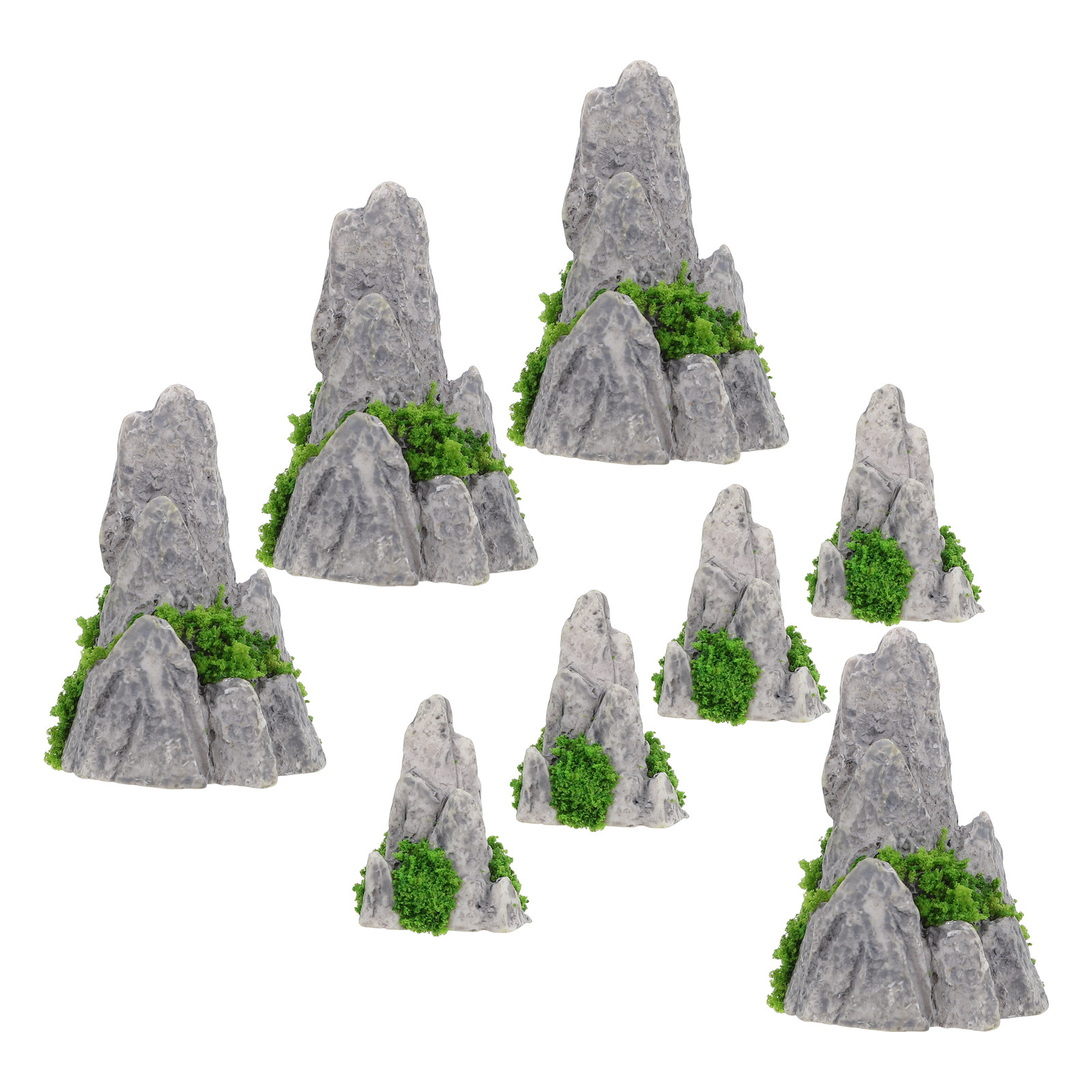 8Pcs Mini Resin Rockery Orname - đánh giá và giá Bonsai Garden Desk