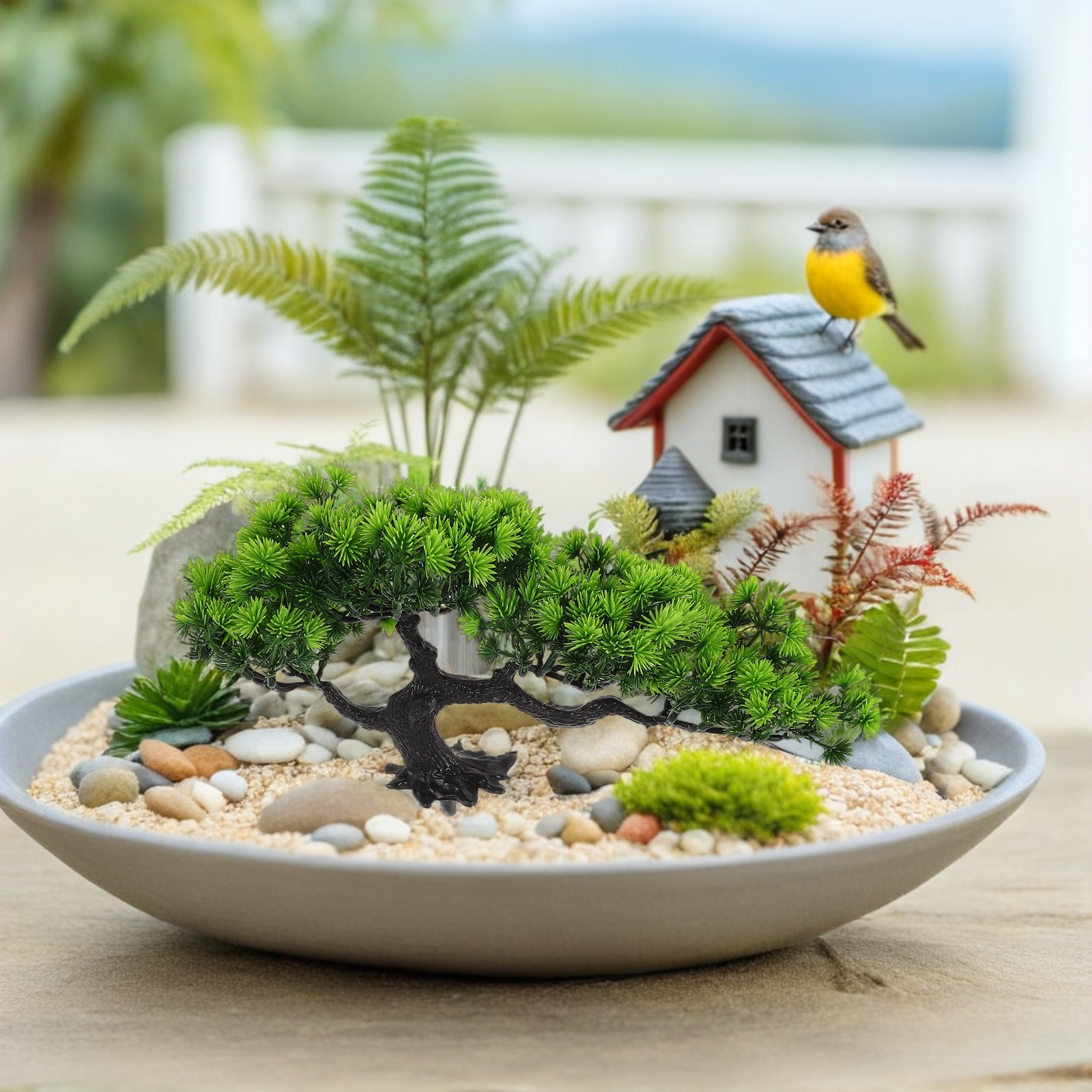 2Pcs Artificial Bonsai Tree Ju - đánh giá và giá Bonsai Garden Desk