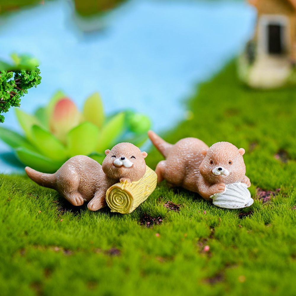 Otters Figurine Mini Home Deco - đánh giá và giá Bonsai Garden Gift