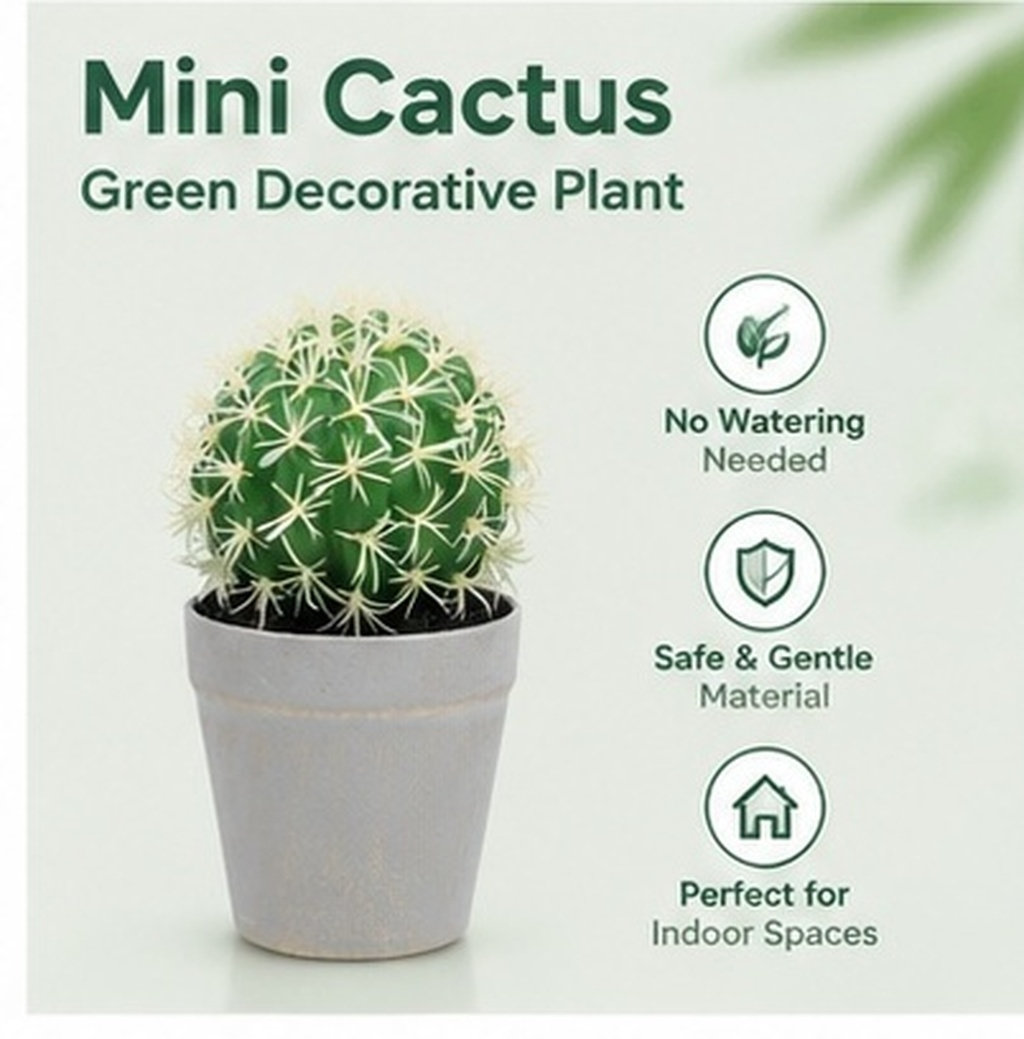Mini Artificial Cactus Bonsai  - đánh giá và giá Bonsai Garden Desk