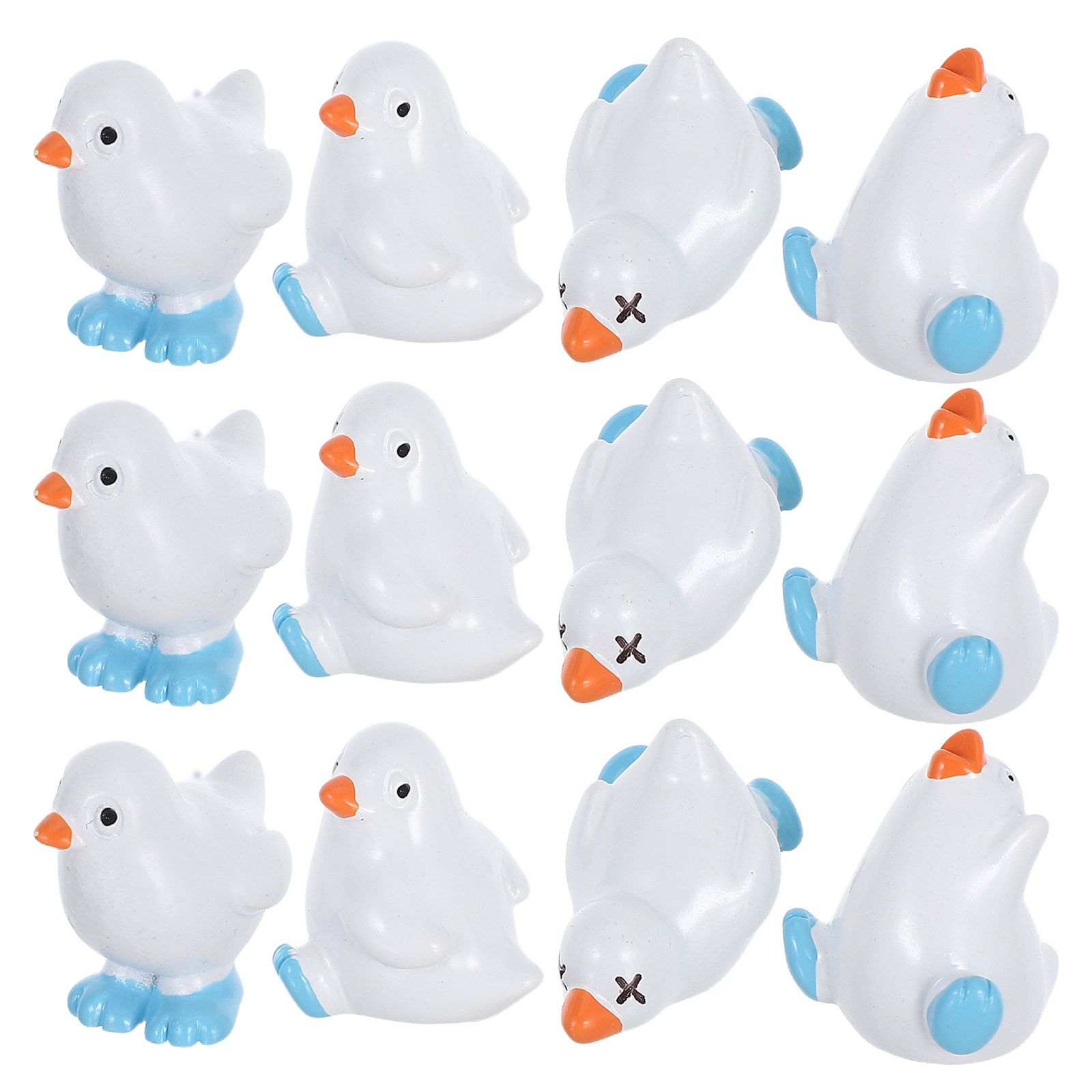 12Pcs Resin Mini Bird Ornament - đánh giá và giá Bonsai Garden Desk
