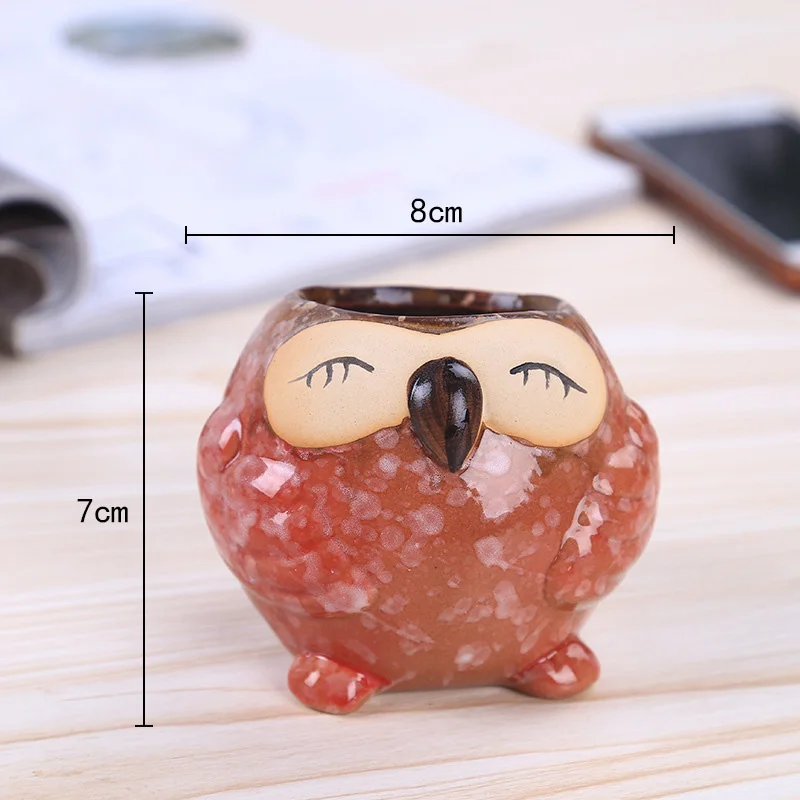 Mini Ceramic Owl Succulent Pla - đánh giá và giá Bonsai Garden Gift